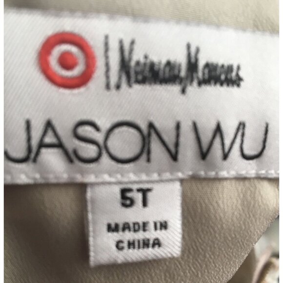 Jason Wu Beige Polka Dot Dress Size 5T - Picture 7 of 8